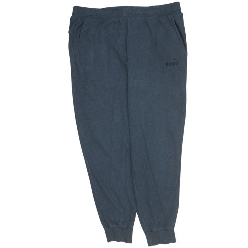 Puma Men's Blue 2XL Jogger Sweatpants Regular Fit Fleece Tapered