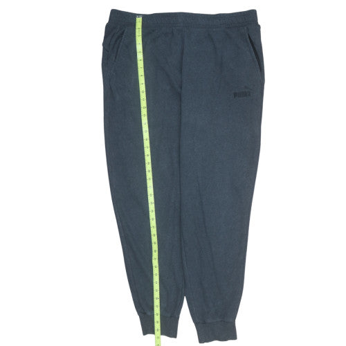 Puma Men's Blue 2XL Jogger Sweatpants Regular Fit Fleece Tapered