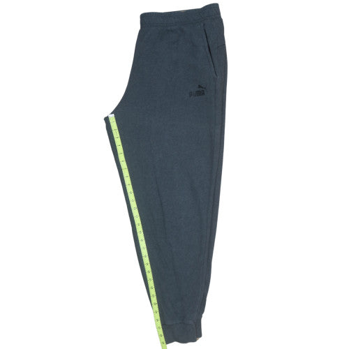 Puma Men's Blue 2XL Jogger Sweatpants Regular Fit Fleece Tapered