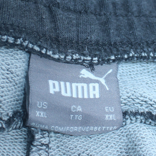 Puma Men's Blue 2XL Jogger Sweatpants Regular Fit Fleece Tapered