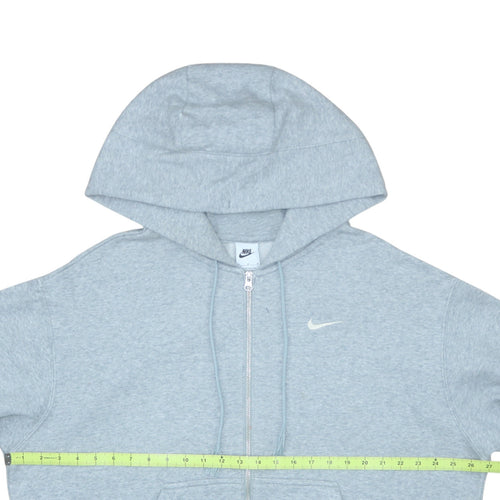 Nike Men's Grey Full Zip Hoodie M Logo Sportswear Sweatshirt