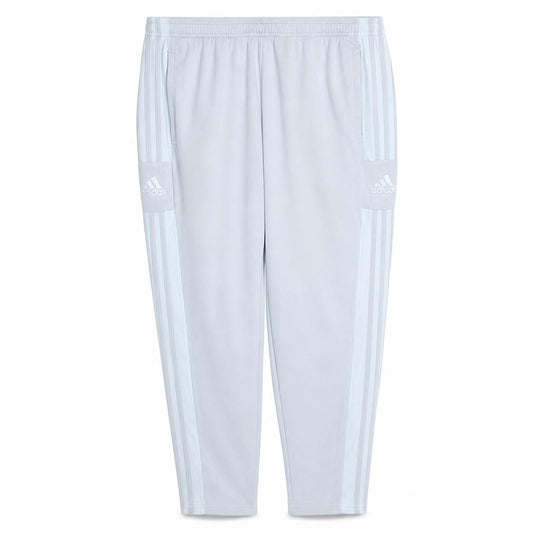 Front view of Adidas Men’s Grey XL Track Pants Tapered Fit Activewear Trousers
