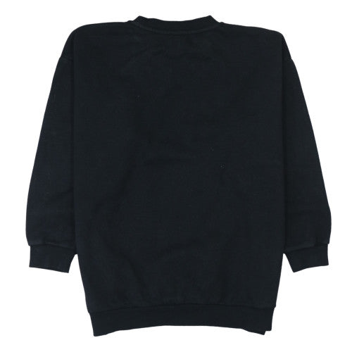 Nike Girls Black Gold Logo XL Sweatshirt Crew Neck Pullover