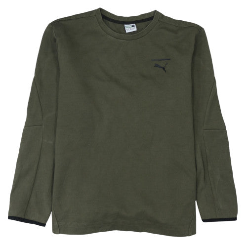 Puma Men's Green XL Pullover Crew Neck Sweatshirt