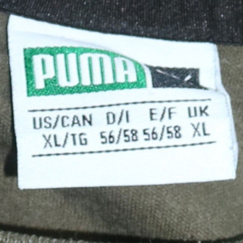 Puma Men's Green XL Pullover Crew Neck Sweatshirt