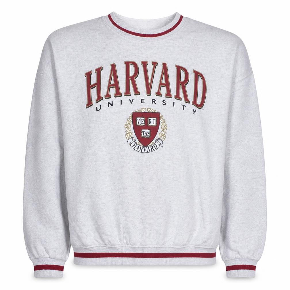 Front view of Dont Call Me Jennyfer Harvard Grey Graphic Sweatshirt unisex s