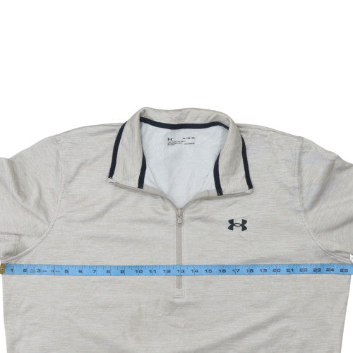 Under Armour Men's Beige XL 1/2 Zip ColdGear Sweatshirt