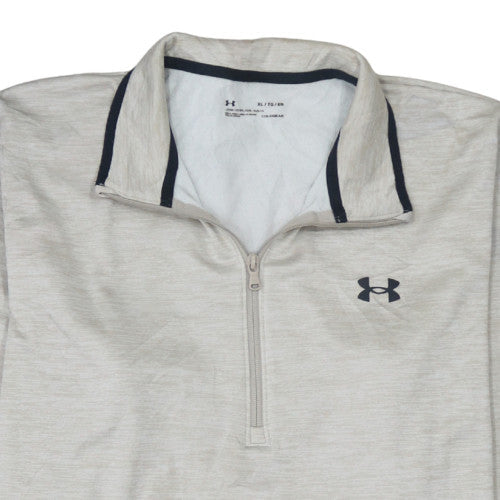 Under Armour Men's Beige XL 1/2 Zip ColdGear Sweatshirt