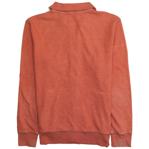 GAP Men's Orange Full Zip Logo Basic Jacket Size M Cotton Blend