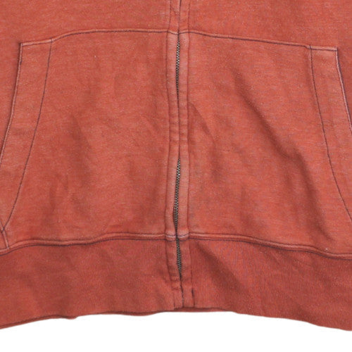 GAP Men's Orange Full Zip Logo Basic Jacket Size M Cotton Blend