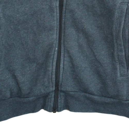 Adidas Men Grey Full Zip Hoodie M Sports Fleece Hooded Sweatshirt