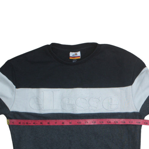 Ellesse Men's Grey XS Pullover Sweatshirt Crew Neck Retro Logo