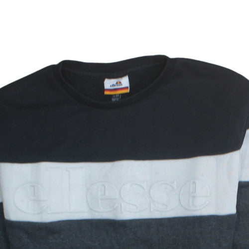 Ellesse Men's Grey XS Pullover Sweatshirt Crew Neck Retro Logo