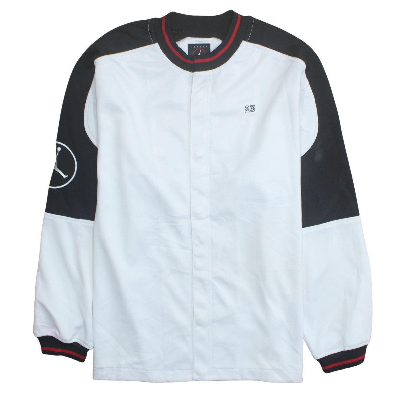 Jordan Men's White Black M Track Jacket 23 Logo Basketball Style
