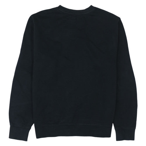 Nike Womens Black Crew Neck Pullover Sweatshirt M Cotton Blend