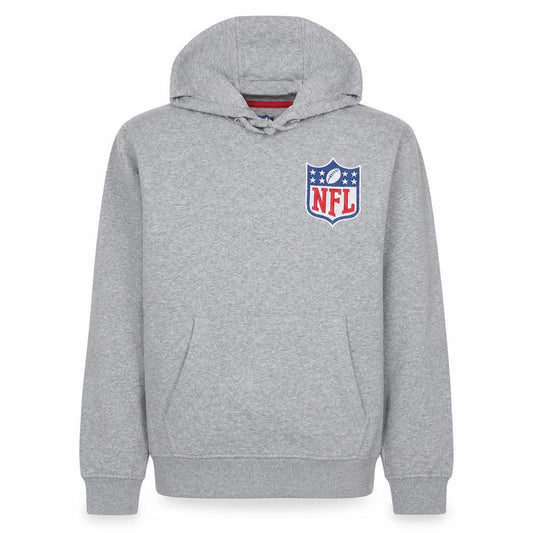 Front view of NFL Team Apparel x Jules Grey Hoodie Men's XS Pullover