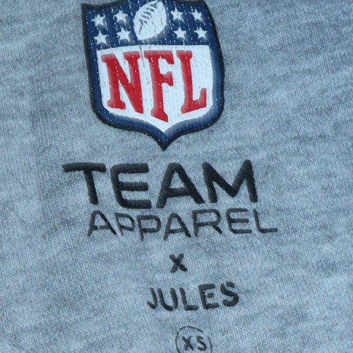 NFL Team Apparel x Jules Grey Hoodie Men's XS Pullover