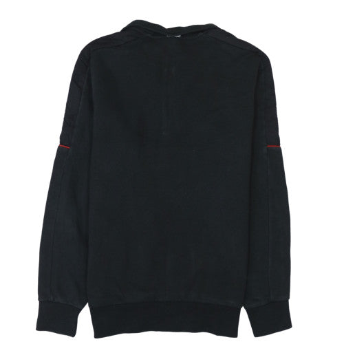 Puma Men's Black Small 1/4 Zip Pullover Sweatshirt