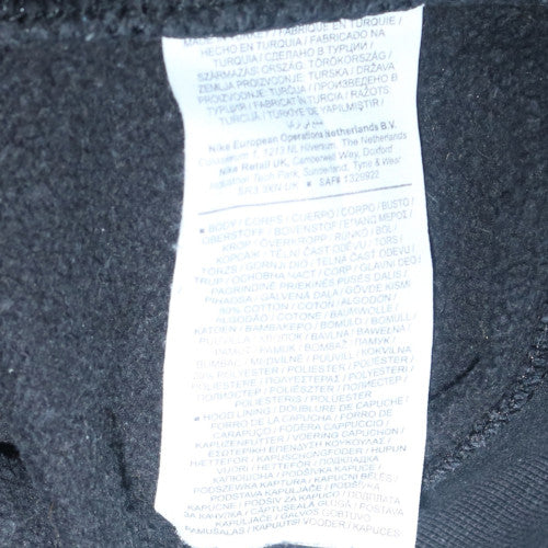 Nike Womens Black Pullover Hoodie L Cotton Blend Casual Sweatshirt