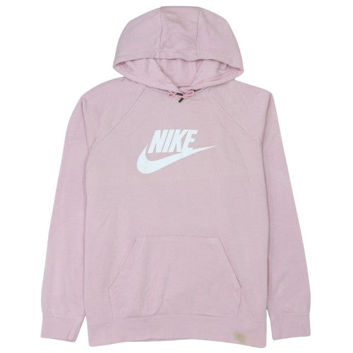 Nike Women’s Pink Pullover Hoodie XL Cotton Logo Casual Sweatshirt