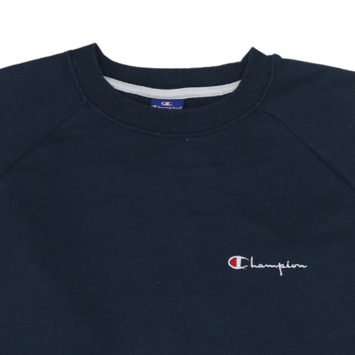 Champion Men's Blue 2XL Pullover Sweatshirt Crew Neck Fleece