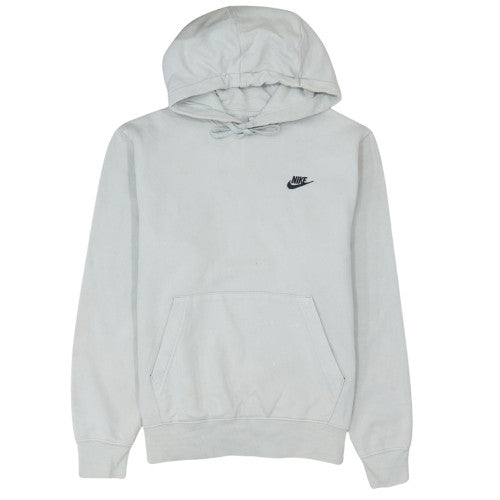 Nike Men’s Grey Pullover Fleece Hoodie M Regular Fit Sportswear