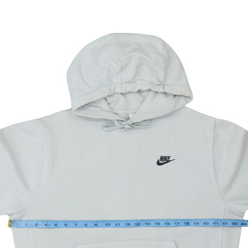 Nike Men’s Grey Pullover Fleece Hoodie M Regular Fit Sportswear