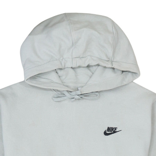 Nike Men’s Grey Pullover Fleece Hoodie M Regular Fit Sportswear