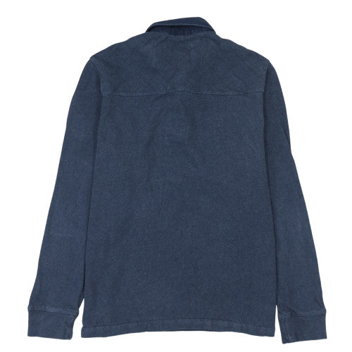 Marks and Spencer Blue Harbour Men's Blue Henley Sweatshirt M