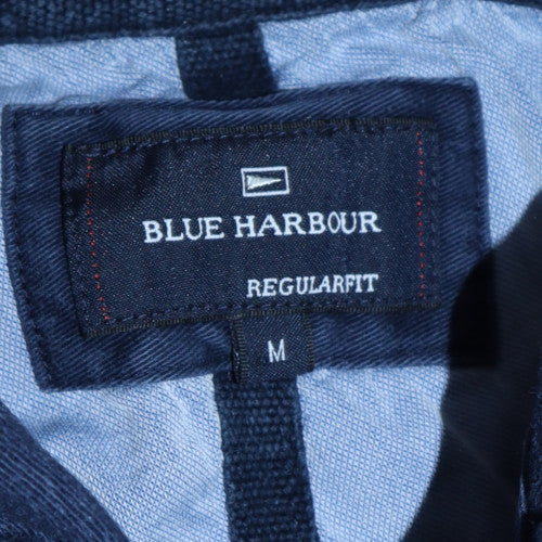 Marks and Spencer Blue Harbour Men's Blue Henley Sweatshirt M