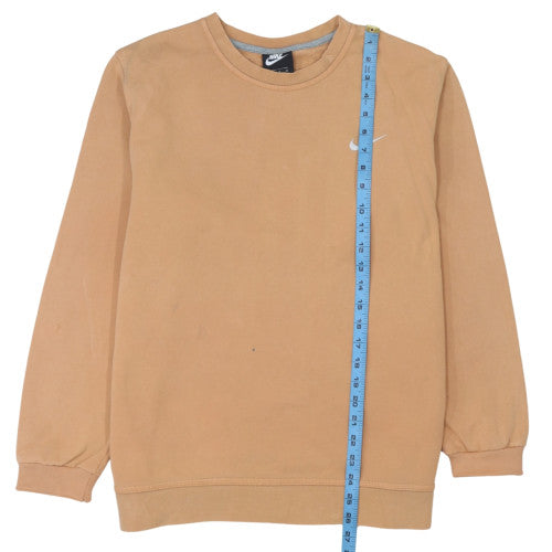 Nike Men's Beige XL Pullover Sweatshirt Crew Neck Logo Jumper