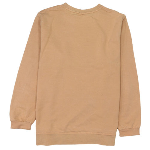 Nike Men's Beige XL Pullover Sweatshirt Crew Neck Logo Jumper