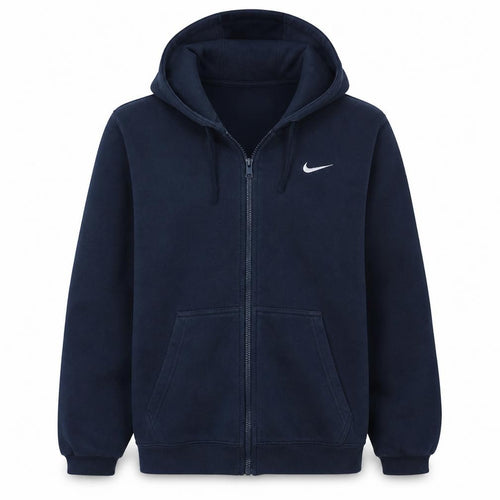 Nike Men's Blue Full Zip Hoodie Size M Regular Fit Fleece