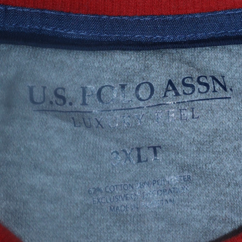 U.S. Polo Assn. Men's Red 3XLT Pullover Sweatshirt Crew Neck