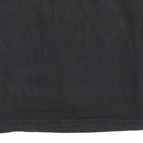 Le Shark Men's Black Rugby Style Collared Sweatshirt Size M