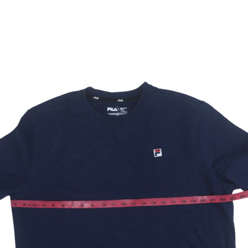 FILA Men's Blue Crew Neck Pullover Sweatshirt Size L