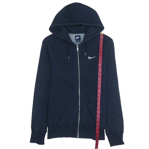 Nike Men's Navy Full Zip Hoodie M Classic Fleece Sweatshirt