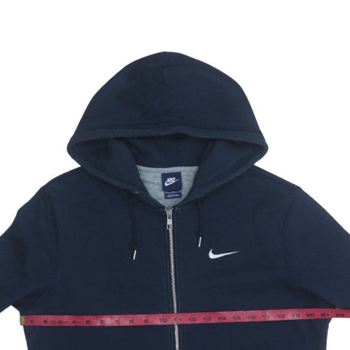 Nike Men's Navy Full Zip Hoodie M Classic Fleece Sweatshirt