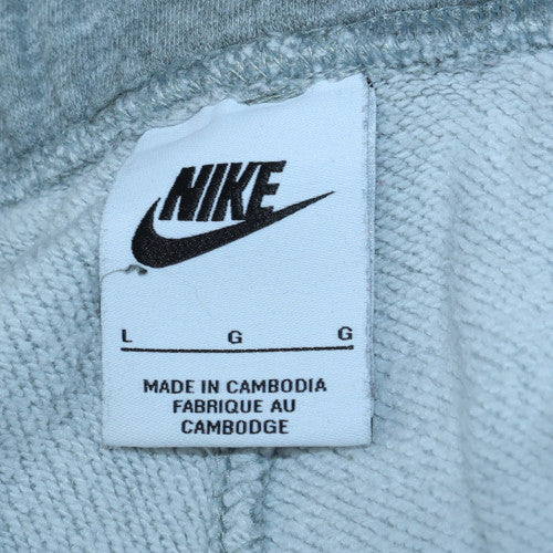 Nike Men's Grey Jogger Fleece Cargo Sweatpants L Regular Fit