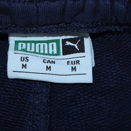 Puma Men's Blue Jogger Sweatpants M Regular Fit Cotton Blend