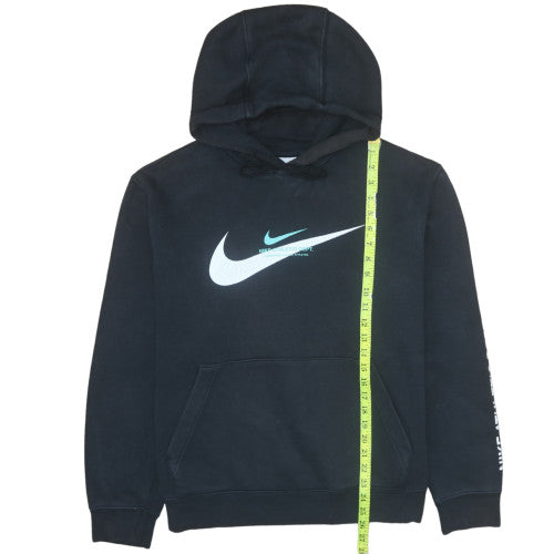 Nike Men's Black Pullover Hoodie L Sports Graphic Fleece