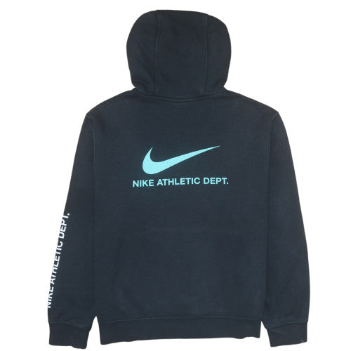 Nike Men's Black Pullover Hoodie L Sports Graphic Fleece