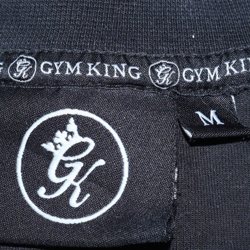 Gym King Men's Black Medium Crew Neck Slim Fit Sweatshirt