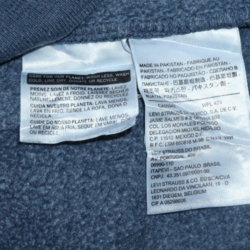 Levi's Men's Blue Crew Neck Graphic Sweatshirt Size M