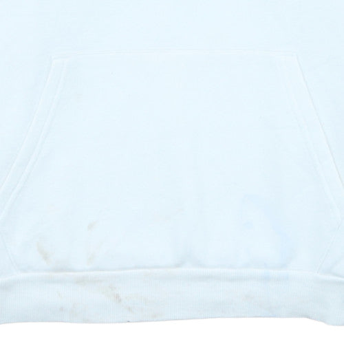 Puma Men's White Pullover Hoodie M Graphic Logo Sportswear