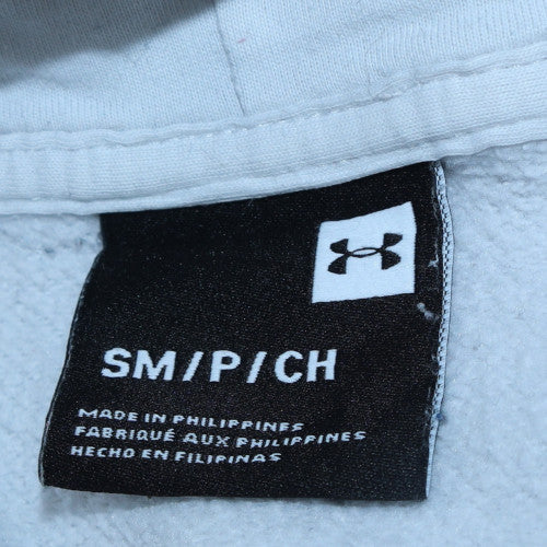 Under Armour Men's White Pullover Hoodie Small Lightweight Fleece