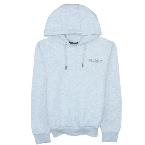 McKenzie Men’s Grey Pullover Hoodie M Regular Fit Fleece Hooded Sweatshirt