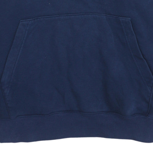 Nike Men's Blue Pullover Hoodie Size M Hooded Fleece Sweatshirt