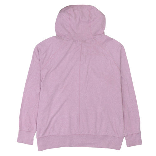 Nike Womens Pink Full Zip Hoodie Cotton Blend Size M