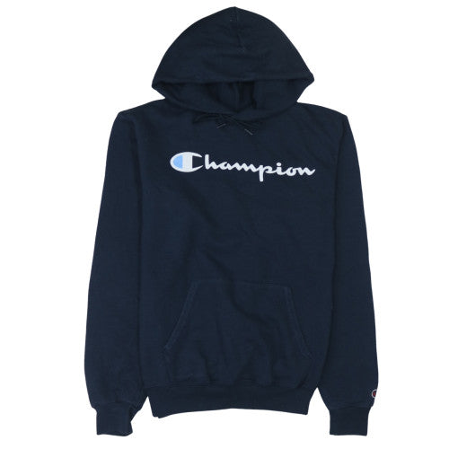 Champion Men's Blue Pullover Hoodie Size S Regular Fit Fleece